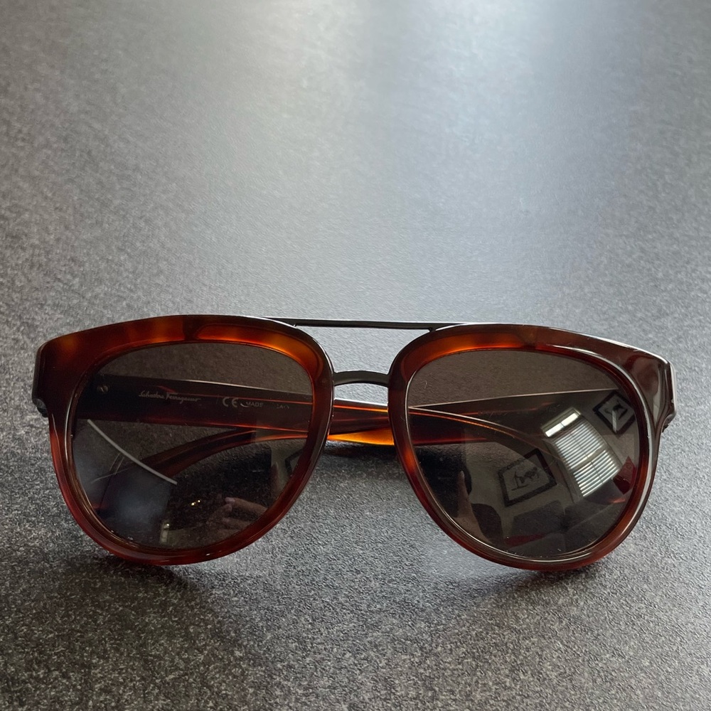 Salvatore Ferragamo Brown Sunglasses